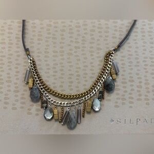 Silpada Mixed Metal and Stone Necklace
